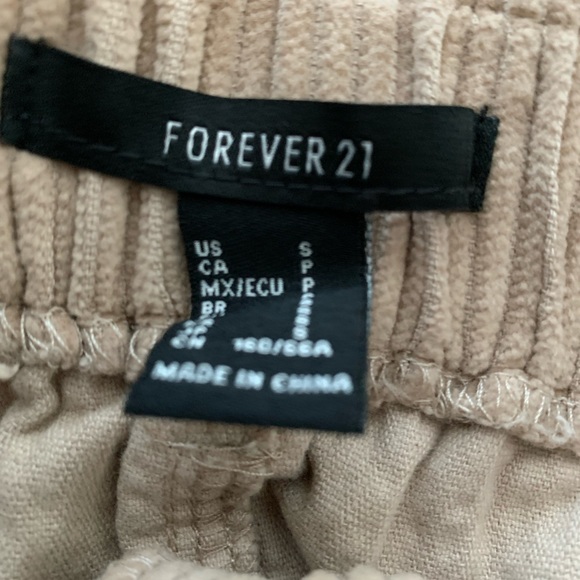 Forever 21 Corduroy Skirt Stretch Waist Small - Picture 3 of 5